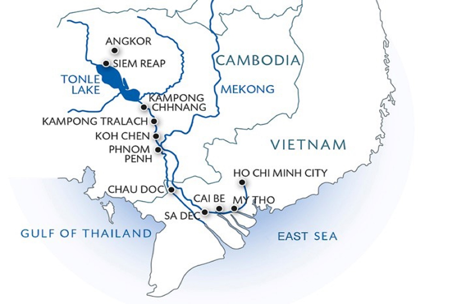 mekong river cruise saigon to siem reap